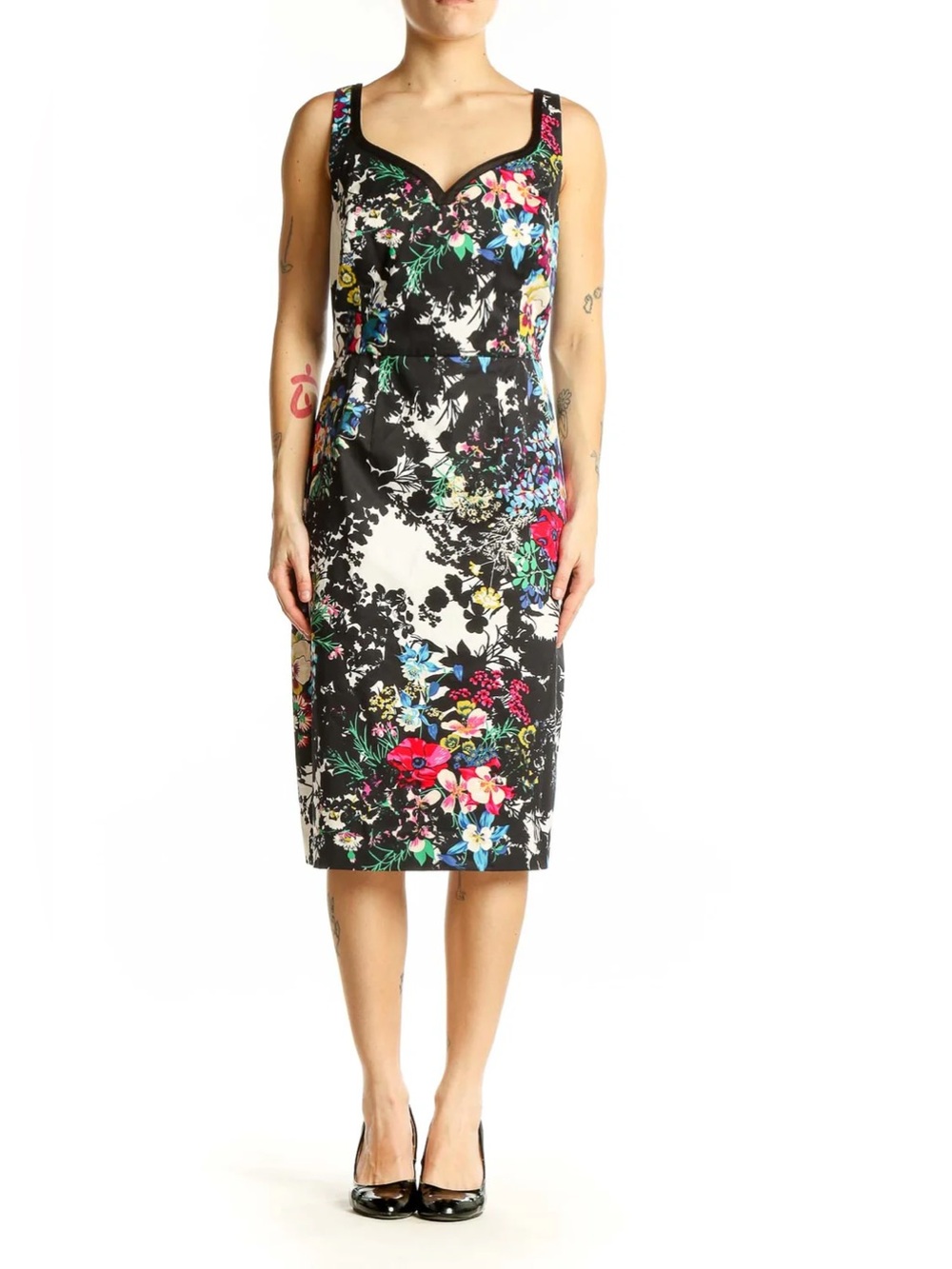 Anthropologie Leifnotes Chroma Floral Sheath Dress, size 0